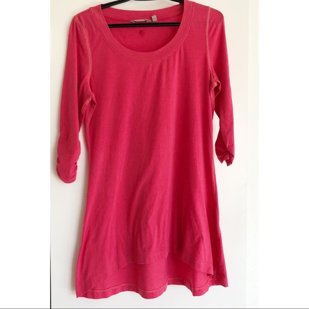 Athleta Red 3/4 Sleeve Tunic